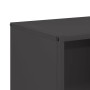 Leñero negro 40x30x75 cm Acero laminado en frío de , Bolsas y soportes de leña - Ref: Foro24-864191, Precio: 83,60 €, Descuen...
