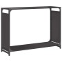 Leñero negro 90x28x65 cm Acero laminado en frío de , Bolsas y soportes de leña - Ref: Foro24-864203, Precio: 60,66 €, Descuen...
