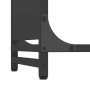 Leñero negro 90x28x65 cm Acero laminado en frío de , Bolsas y soportes de leña - Ref: Foro24-864203, Precio: 60,66 €, Descuen...