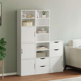 Armarios auxiliares 5 uds "ODDA" blanco 40x24x79 cm madera pino de , Aparadores - Ref: Foro24-3365359, Precio: 277,94 €, Desc...