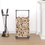 Leñero 40x30x80 cm acero inoxidable de , Bolsas y soportes de leña - Ref: Foro24-864229, Precio: 67,97 €, Descuento: %
