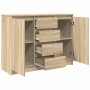 Aparador con cajones roble Sonoma 100,5x35x76 cm de , Aparadores - Ref: Foro24-3328446, Precio: 142,95 €, Descuento: %