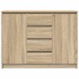 Aparador con cajones roble Sonoma 100,5x35x76 cm de , Aparadores - Ref: Foro24-3328446, Precio: 142,95 €, Descuento: %