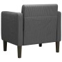 Sillón con reposabrazos gris oscuro 54 cm tejido de pana de , Sillones - Ref: Foro24-4100516, Precio: 134,52 €, Descuento: %