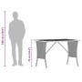 Mesa de jardín superficie de madera ratán PE gris 105x75x72 cm de , Mesas de jardín - Ref: Foro24-4104139, Precio: 113,56 €, ...