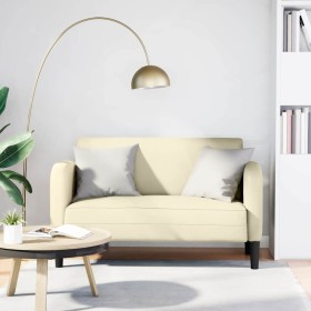 Sofá Loveseat color crema 110 cm cuero sintética de , Sofás - Ref: Foro24-4100537, Precio: 175,53 €, Descuento: %