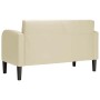 Sofá Loveseat color crema 110 cm cuero sintética de , Sofás - Ref: Foro24-4100537, Precio: 175,53 €, Descuento: %