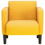 Sillón con reposabrazos amarillo claro 54 cm tejido de pana de , Sillones - Ref: Foro24-4100521, Precio: 135,17 €, Descuento: %