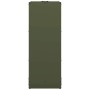 Leñero verde oliva 40x30x80 cm Acero laminado en frío de , Bolsas y soportes de leña - Ref: Foro24-864234, Precio: 58,78 €, D...