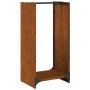 Leñero 40x30x80 cm acero corten de , Bolsas y soportes de leña - Ref: Foro24-864236, Precio: 55,07 €, Descuento: %