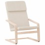 Sillón relajante de tela color crema de , Sillones - Ref: Foro24-352445, Precio: 72,35 €, Descuento: %