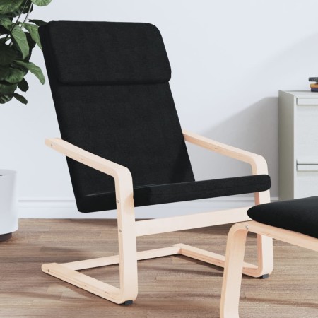 Sillón relajante de tela negra de , Sillones - Ref: Foro24-352447, Precio: 72,96 €, Descuento: %