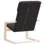 Sillón relajante de tela negra de , Sillones - Ref: Foro24-352447, Precio: 72,96 €, Descuento: %