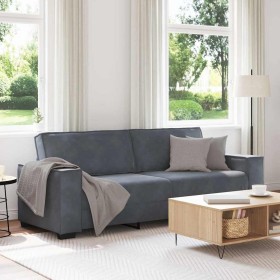 Sofá de 3 plazas terciopelo gris oscuro 180 cm de , Sofás - Ref: Foro24-4105031, Precio: 315,13 €, Descuento: %
