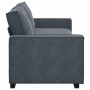 Sofá de 3 plazas terciopelo gris oscuro 180 cm de , Sofás - Ref: Foro24-4105031, Precio: 315,13 €, Descuento: %