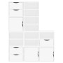 Armarios auxiliares 5 uds "ODDA" blanco 40x24x79 cm madera pino de , Aparadores - Ref: Foro24-3365367, Precio: 277,36 €, Desc...