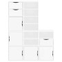 Armarios auxiliares 5 uds "ODDA" blanco 40x24x79 cm madera pino de , Aparadores - Ref: Foro24-3365365, Precio: 276,97 €, Desc...