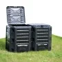 Compostador de jardín negro 1600 L de vidaXL, Compostadores - Ref: Foro24-312275, Precio: 228,34 €, Descuento: %