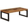 Mesa de centro de madera maciza reciclada y acero 100x50x35 cm en Mesas de centro | Comprar online en Foru.es