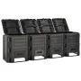 Compostador de jardín negro 1600 L de vidaXL, Compostadores - Ref: Foro24-312275, Precio: 228,34 €, Descuento: %