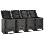 Compostador de jardín negro 1600 L de vidaXL, Compostadores - Ref: Foro24-312275, Precio: 223,50 €, Descuento: %