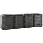Compostador de jardín negro 1600 L de vidaXL, Compostadores - Ref: Foro24-312275, Precio: 223,50 €, Descuento: %