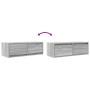 Muebles de TV 2 uds madera ingeniería gris Sonoma 80x31x25,5 cm de , Muebles TV - Ref: Foro24-861519, Precio: 96,41 €, Descue...