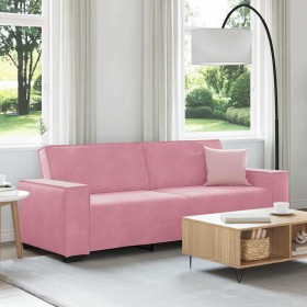 Sofá de 3 plazas terciopelo rosa 180 cm de , Sofás - Ref: Foro24-4105033, Precio: 284,22 €, Descuento: %