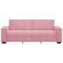 Sofá de 3 plazas terciopelo rosa 180 cm de , Sofás - Ref: Foro24-4105033, Precio: 284,22 €, Descuento: %
