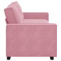 Sofá de 3 plazas terciopelo rosa 180 cm de , Sofás - Ref: Foro24-4105033, Precio: 284,22 €, Descuento: %