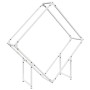 Leñero blanco 100x25x100 cm Acero laminado en frío de , Bolsas y soportes de leña - Ref: Foro24-864288, Precio: 37,36 €, Desc...