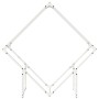 Leñero blanco 100x25x100 cm Acero laminado en frío de , Bolsas y soportes de leña - Ref: Foro24-864288, Precio: 37,36 €, Desc...