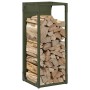 Leñero verde oliva 25x25x60 cm Acero laminado en frío de , Bolsas y soportes de leña - Ref: Foro24-864262, Precio: 38,04 €, D...
