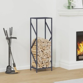 Leñero antracita 34x25x100 cm Acero laminado en frío de , Bolsas y soportes de leña - Ref: Foro24-864325, Precio: 53,51 €, De...