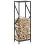 Leñero antracita 34x25x100 cm Acero laminado en frío de , Bolsas y soportes de leña - Ref: Foro24-864325, Precio: 53,51 €, De...