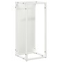 Leñero blanco 25x25x60 cm Acero laminado en frío de , Bolsas y soportes de leña - Ref: Foro24-864260, Precio: 38,04 €, Descue...