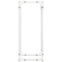 Leñero blanco 25x25x60 cm Acero laminado en frío de , Bolsas y soportes de leña - Ref: Foro24-864260, Precio: 38,04 €, Descue...