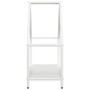 Leñero blanco 60x25x60 cm Acero laminado en frío de , Bolsas y soportes de leña - Ref: Foro24-864304, Precio: 37,26 €, Descue...