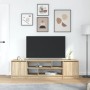 Mueble de TV de roble Sonoma 188,5x41x50 cm Madera ingeniería de , Muebles TV - Ref: Foro24-3328419, Precio: 139,11 €, Descue...