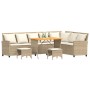 Juego de sofás de jardín en forma de L con cojines 4 pzas beige de , Conjuntos de jardín - Ref: Foro24-3365327, Precio: 592,6...