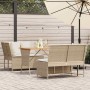 Juego de sofás de jardín con cojines beige 3 pzas ratán PE de , Conjuntos de jardín - Ref: Foro24-3365344, Precio: 383,01 €, ...
