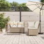 Juego de sofás de jardín con cojines beige 3 pzas ratán PE de , Conjuntos de jardín - Ref: Foro24-3365344, Precio: 383,01 €, ...