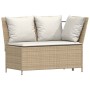 Juego de sofás de jardín con cojines beige 3 pzas ratán PE de , Conjuntos de jardín - Ref: Foro24-3365344, Precio: 383,01 €, ...
