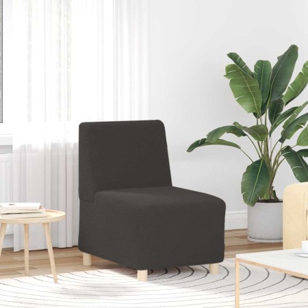 Sillón de sofá gris oscuro 55 cm tejido imitación lana rizada de , Sofás - Ref: Foro24-4108505, Precio: 126,84 €, Descuento: %