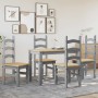 Juego de comedor Panama 5 pzas madera maciza de pino gris de , muebles para cocinas y comedores - Ref: Foro24-3345198, Precio...