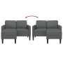 Sofá de 2 plazas con chaise longue en forma L gris oscuro 125cm de , Sofás - Ref: Foro24-4107062, Precio: 309,45 €, Descuento: %