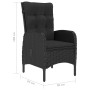 Set de comedor de jardín 9 piezas ratán PE y vidrio negro de vidaXL, Conjuntos de jardín - Ref: Foro24-3058532, Precio: 1,00 ...
