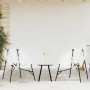 Silla de jardín con forma huevo ratán sintético blanco y negro de , Sillas de jardín - Ref: Foro24-4009288, Precio: 83,24 €, ...