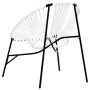 Silla de jardín con forma huevo ratán sintético blanco y negro de , Sillas de jardín - Ref: Foro24-4009288, Precio: 83,24 €, ...