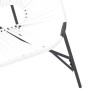 Silla de jardín con forma huevo ratán sintético blanco y negro de , Sillas de jardín - Ref: Foro24-4009288, Precio: 83,24 €, ...